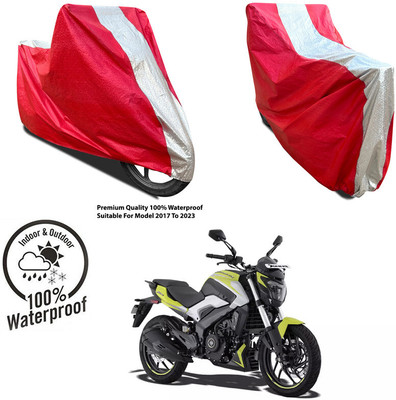 AUTOCAD Waterproof Two Wheeler Cover for Honda(CB350RS, Silver, Red)
