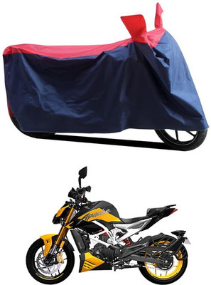 KEDIT Two Wheeler Cover for TVS(Apache RTR 310, Red, Blue)