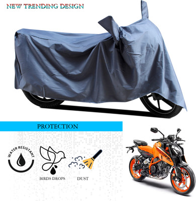 ANTHUB Waterproof Two Wheeler Cover for KTM(Duke 390, Grey)