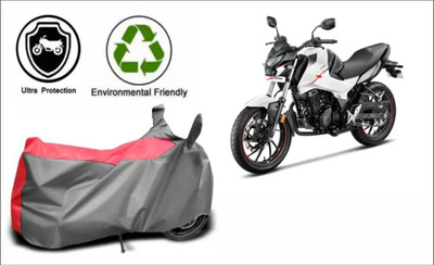 RM Collections Waterproof Two Wheeler Cover for Hero(Xtreme 160 R, Red, Grey)
