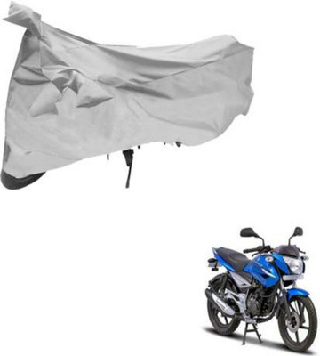HMS Two Wheeler Cover for Bajaj(XCD 125cc, Silver)