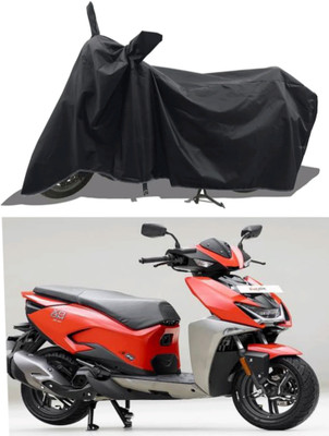 WMIZEXA Waterproof Two Wheeler Cover for Universal For Bike(Scooty, Black)