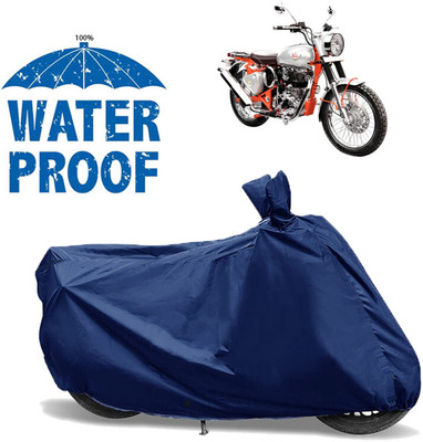 AutoGalaxy Waterproof Two Wheeler Cover for Royal Enfield(Bullet Trials 500, Blue)