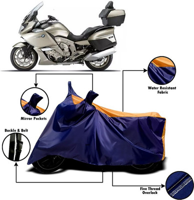 DeepShakshi AUTOMOTIVE Waterproof Two Wheeler Cover for BMW(K 1600, Orange, Blue)