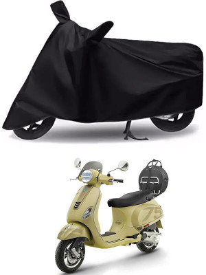 KEDIT Two Wheeler Cover for Vespa(VXL 150 BS6, Black)