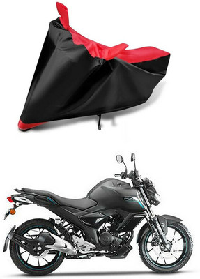 AutoGalaxy Waterproof Two Wheeler Cover for Yamaha(FZ-S Fi Version 3.0, Red, Black)