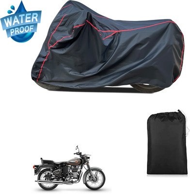 CODOKI Waterproof Two Wheeler Cover for Royal Enfield(Bullet 500, Black)