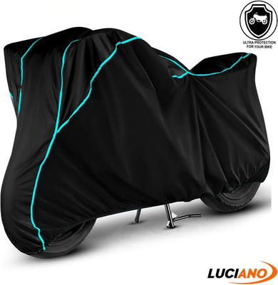 Luciano Waterproof Two Wheeler Cover for Honda(CBR500R BS6, Black, Blue)