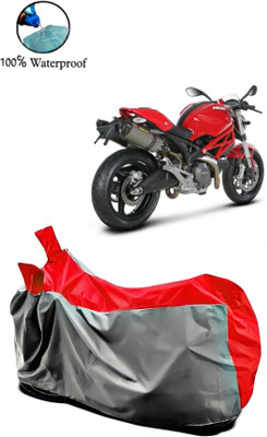 APNEK Waterproof Two Wheeler Cover for Ducati(Monster 795, Grey, Red)