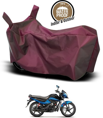 SEBONGO Waterproof Two Wheeler Cover for Hero(Splendor I Smart, Maroon)