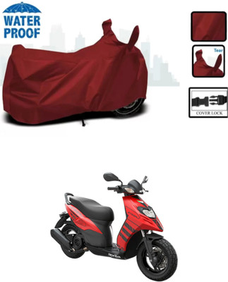 Mdstar Waterproof Two Wheeler Cover for Aprilia(Storm 125, Maroon)