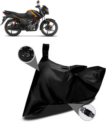 PAGORA Waterproof Two Wheeler Cover for Hero(Glamour FI, Black)