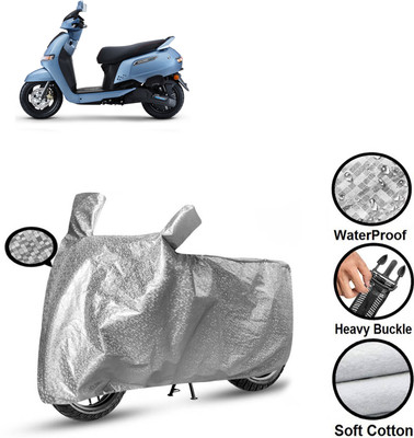 CODOKI Waterproof Two Wheeler Cover for TVS(iQube, Silver)