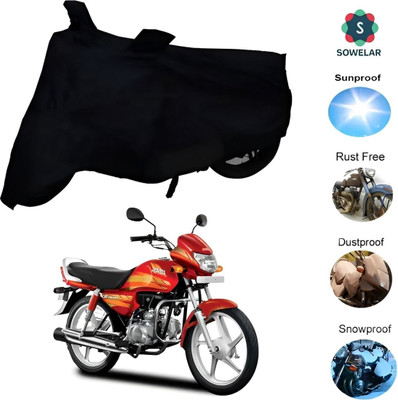 WXR Waterproof Two Wheeler Cover for Hero(HF Deluxe, Black)