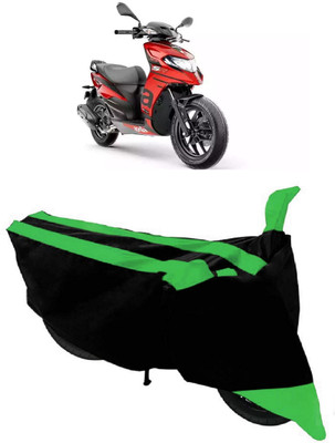 HEMSKAR Two Wheeler Cover for Aprilia(SR 125, Black, Green)