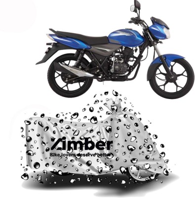 ZIMBER Two Wheeler Cover for Bajaj(Discover 110, Silver)