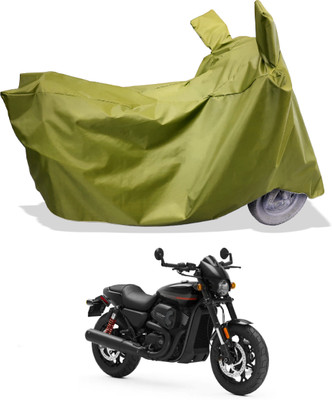 Amexride Two Wheeler Cover for Harley Davidson(Street Rod, Maroon)
