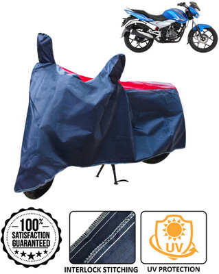 AutoRetail Waterproof Two Wheeler Cover for Bajaj(Discover 125 DTS-i, Blue, Red)