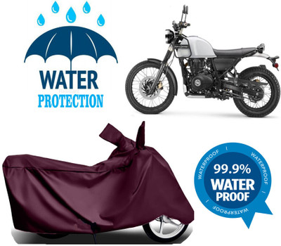Mdstar Waterproof Two Wheeler Cover for Royal Enfield(Scrambler, Maroon)