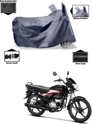 PAGORA Waterproof Two Wheeler Cover for Hero(CD deluxe, Grey)