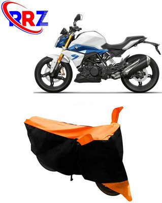 RRZ Waterproof Two Wheeler Cover for BMW Motorrad(G 310 GS, Black, Orange)