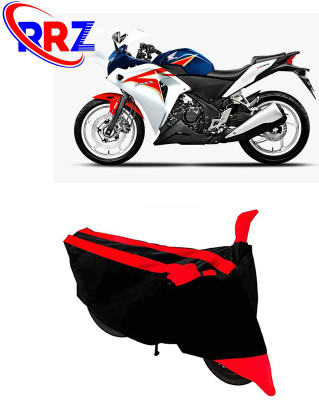 RRZ Waterproof Two Wheeler Cover for Honda(CBR 250R, Black, Red)