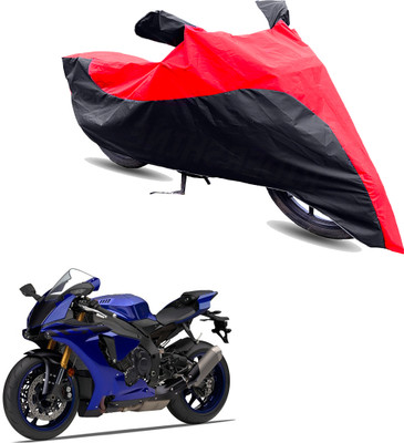Motodreka Two Wheeler Cover for Yamaha(YZF R1, Red, Black)