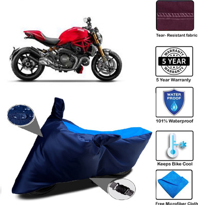 MISSION COLLECTION Waterproof Two Wheeler Cover for Ducati(Monster 795, Blue)