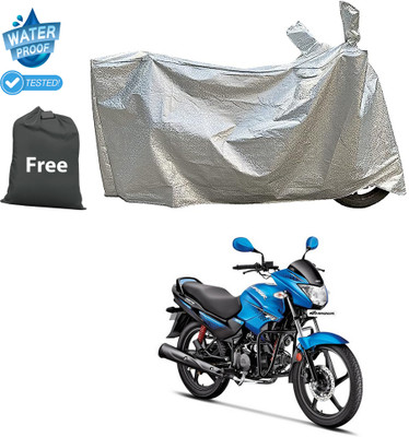 CODOKI Waterproof Two Wheeler Cover for Hero(Glamour Programmed FI BS6, Silver)