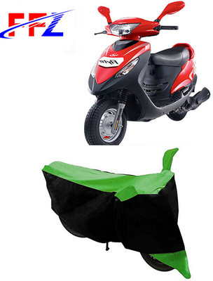 FFZ Two Wheeler Cover for Mahindra(Flyte, Black, Green)