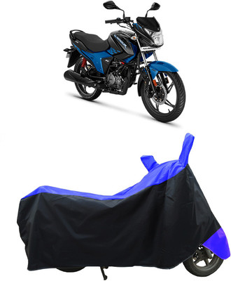 Coxtor Waterproof Two Wheeler Cover for Hero(Glamour BS6, Blue)