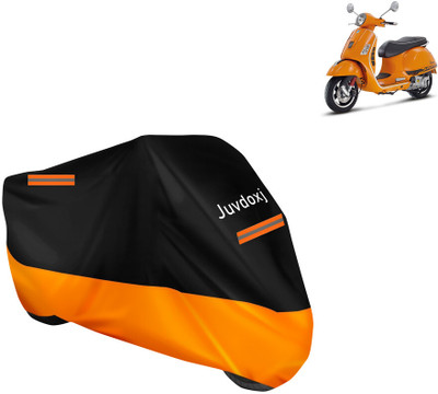 Juvdoxj Waterproof Two Wheeler Cover for Vespa(GTS Super 125, Orange)