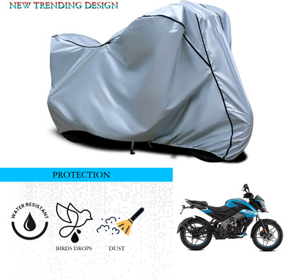 ANTHUB Waterproof Two Wheeler Cover for Bajaj(Pulsar NS125, Silver)