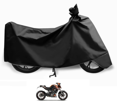 DeepShakshi AUTOMOTIVE Two Wheeler Cover for KTM(Duke 200, Black)