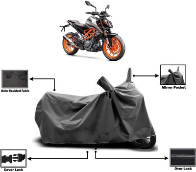 Amexride Two Wheeler Cover for KTM(390 Duke, Grey)