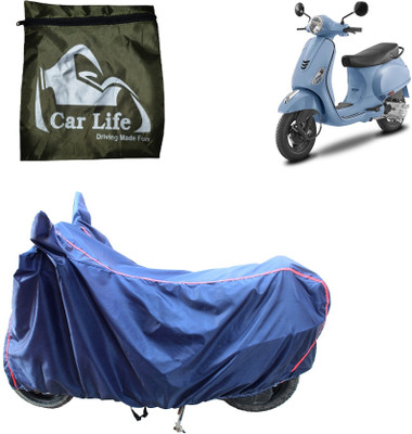 Car Life Two Wheeler Cover for Vespa(Vespa LX, Blue)