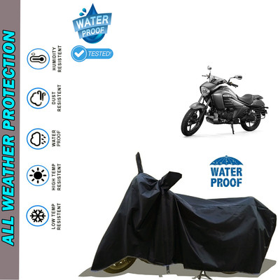 AutoGalaxy Waterproof Two Wheeler Cover for Suzuki(intruder 150, Black)