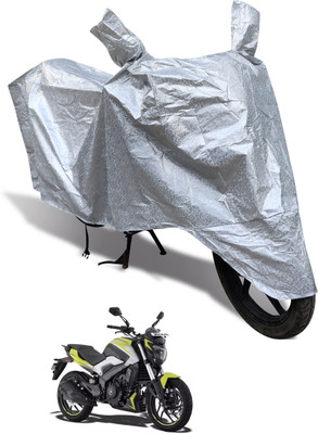 Euro Care Waterproof Two Wheeler Cover for Bajaj(Dominar 250, Silver)