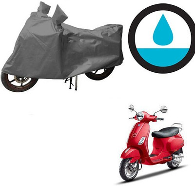 DeepShakshi AUTOMOTIVE Waterproof Two Wheeler Cover for Piaggio(Vespa VXL, Grey)