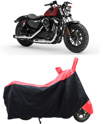 Coxtor Two Wheeler Cover for Harley Davidson(Forty Eight, Red)