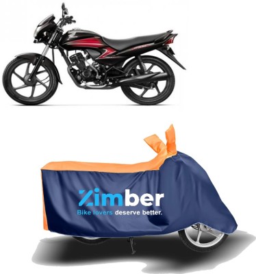 ZIMBER Two Wheeler Cover for Honda(Dream Yuga, Orange, Blue)