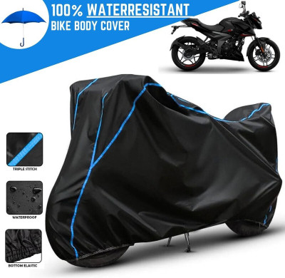 Amikan Waterproof Two Wheeler Cover for Bajaj(Pulsar N160, Black)