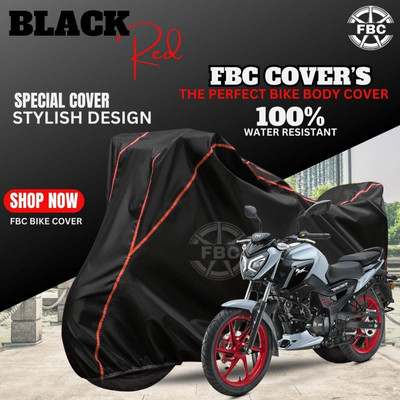 AUTOCAD Waterproof Two Wheeler Cover for TVS(Raider, Black, Red)