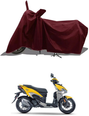 RAQTRO Two Wheeler Cover for Hero(Pleasure+ 110, Maroon)