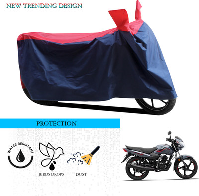 ANTHUB Waterproof Two Wheeler Cover for TVS(Sport, Black, Red)