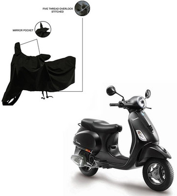 Furnish Flow Two Wheeler Cover for Vespa(Black)