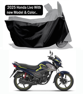 Amexride Two Wheeler Cover for Honda(Livo, Grey, Black)