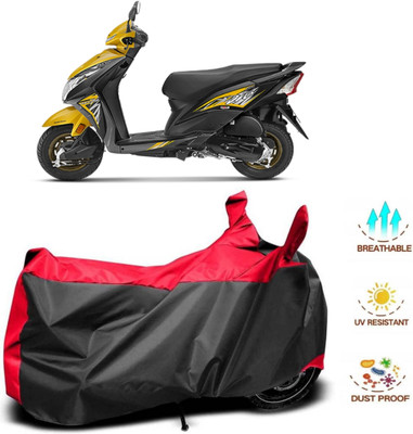 WMIZEXA Waterproof Two Wheeler Cover for Honda(Dio, Red, Black)