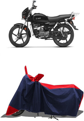 SUGASHRI Waterproof Two Wheeler Cover for Hero(MotoCorp Splendor Plus, Red, Blue)