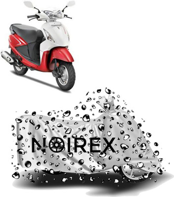 NOIREX Two Wheeler Cover for Hero(Pleasure, Silver)